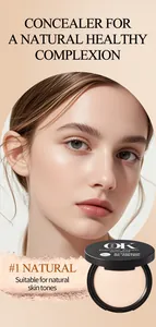 Detailed view of matte concealer powder #1 Natural for a healthy and natural complexion