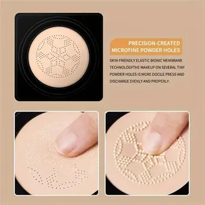 Détail de la crème BB cushion tête de champignon avec membrane bionique élastique