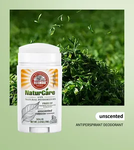 Close-up of FORMBO NaturCare unscented natural antiperspirant deodorant stick for unisex