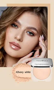 Long-lasting soft focus setting powder in shade #2 Ivory white for even skin tone