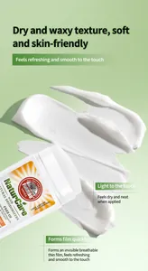 Macro view of smooth white cream texture for FORMBO natural unisex deodorant stick