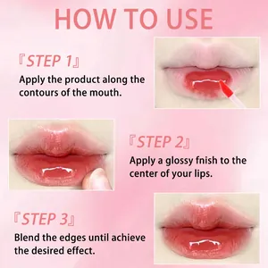 Detailed 3-step guide for applying glossy jelly lip gloss for a perfect finish.