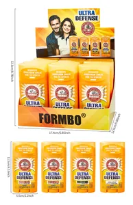 Detaillierte Größenangaben für FORMBO Deodorant-Sticks und die passende Displaybox