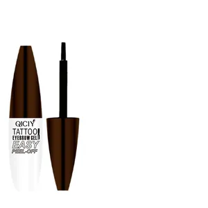 Professional QICIY waterproof peel-off tattoo eyebrow gel for long-lasting brow definition.