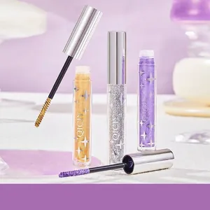 QICIY Glitter Mascara Waterproof Lengthening Curling Thickening Sparkling Diamond Eye Makeup For Midnight Party Stage Women