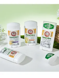 Detail view of FORMBO natural deodorant sticks in vanilla, citrus, and lavender scents