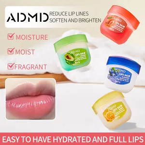 Set de 4 bálsamos labiales hidratantes ADMD con sabores fresa naranja aguacate arándano