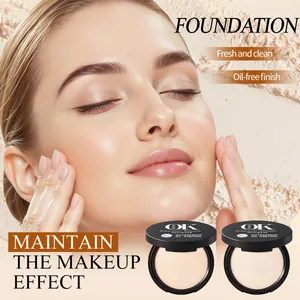 Matte waterproof oil control powder compact for long-lasting natural flawless makeup finish