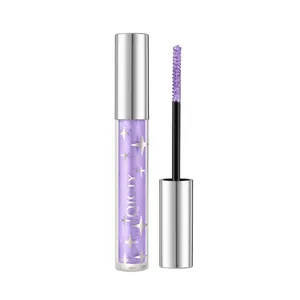 Professional QICIY purple glitter mascara for sparkling voluminous waterproof lashes