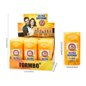 FORMBO Ultra Defense Deodorant-Stick-Set in Gelb mit klaren Produktabmessungen und Maßen