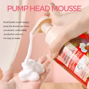 FORMBO Vitamin C feuchtigkeitsspendendes Duschgel mit Pumpkopf für Mousse-Schaum