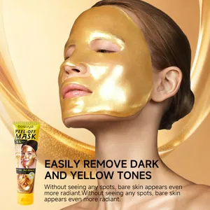 24K Gold peel-off face mask for deep cleansing moisturizing and radiant skin tone