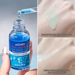 Deep moisturizing collagen and hyaluronic acid essence liquid for facial skin care