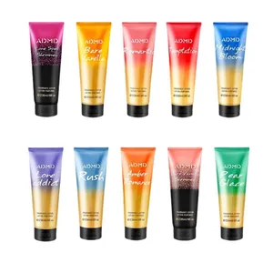 Set di dieci lozioni profumate ADMD con tubetti sfumati e varie fragranze, 236ml