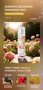 Detailed fragrance notes of Pretty Peony 150ml floral scent perfume spray for women