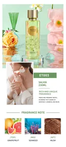 Détails du parfum Salvia 230ml pour femme aux notes fraîches de pamplemousse et musc