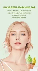 Boccette di profumo a forma di gelato con fragranza estiva rinfrescante e duratura