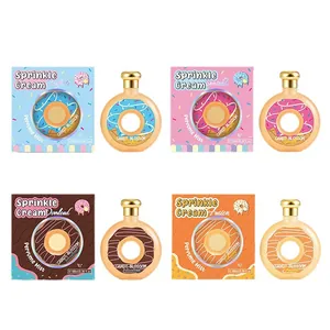 Flacons de parfum colorés en forme de donut avec boîtes cadeaux pour femmes, 100 ml.