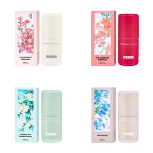 FORMBO long-lasting pocket solid perfume balm set featuring elegant floral packaging design