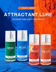 Set di quattro spray corpo da uomo in flaconi colorati da 88 ml dal profumo elegante