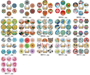 Gedetailleerd catalogusoverzicht van diverse DIY diamant schilderij onderzetters