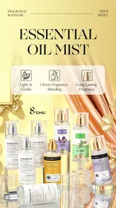 Luxury collection of relaxing essential oil body mists for women with long lasting scents