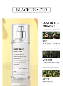 Detailed scent notes of Black Tea 029 woody perfume 88ml unisex fragrance