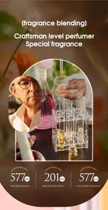 Detailed view showcasing the professional fragrance blending process and craftsmanship