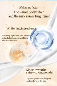 Vista dettagliata degli ingredienti dello spray schiarente con effetti idratanti e illuminanti