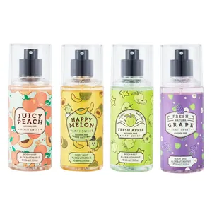 Set de cuatro brumas corporales sin alcohol de 88 ml con aromas frutales y vitamina E
