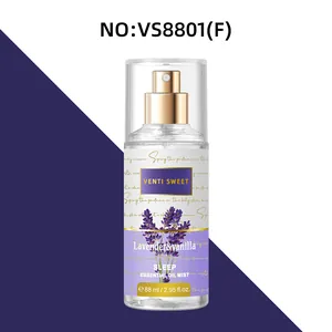 Alcohol-free lavender vanilla sleep essential oil body mist spray for women 88ml