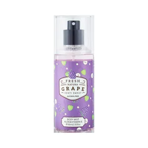 Bruma corporal de uva sin alcohol con aloe y vitamina E, spray de fragancia fresca 88 ml