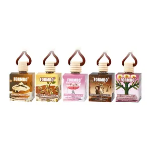 Lot de désodorisants suspendus FORMBO aux parfums variés, flacons verre 8ml