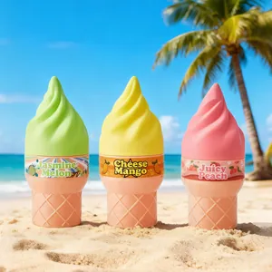 Set spray corpo 100ml rinfrescante a forma di cono gelato, profumi assortiti di frutta