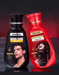 Shampoo per aromaterapia professionale nero e rosso per una pulizia profonda e controllo olio