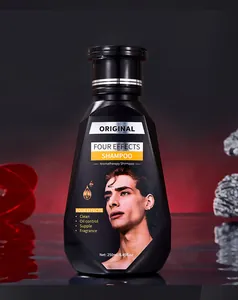 Dettaglio flacone shampoo aromaterapico FORMBO per uomo in un ambiente professionale da studio