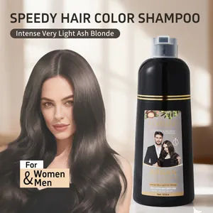 Detalle del champú colorante rápido Formbo Argan para hombres y mujeres, rubio ceniza 500ml