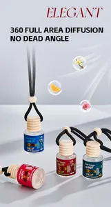 FORMBO auto parfumflesjes om op te hangen met vanille- en bloemengeuren detail.