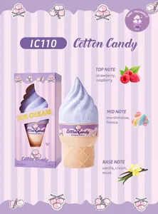 Profumo a forma di gelato con fragranza Cotton Candy e note di fragola e vaniglia