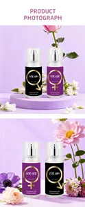 Professional product photograph of 88ml long-lasting body mist spray set for him and her