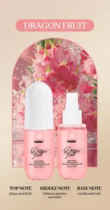 Detailed view of FORMBO dragon fruit alcohol-free hair and body spray with scent notes