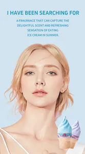 Profumo rinfrescante a forma di gelato con note gourmand ideale per l'estate.