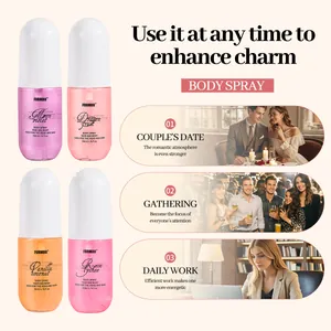 FORMBO women's alcohol-free body spray set in four assorted floral and fruit scents.