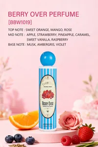 Detailansicht der Berry Over Körperspray-Flasche mit süßen Frucht- und Blumendüften