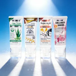 Crème Solaire d'Isolation Haute Protection SPF50+ PA+++ Imperméable Résistante à la Sueur Hydratante UV Bloc Visage Corps