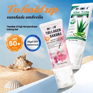 Crème solaire FORMBO SPF 50+ protection UV au collagène, extraits de sakura et d'aloès