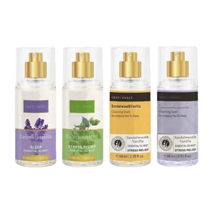 Relaxing body spray and essential oil mist set for women in 88ml portable bottles