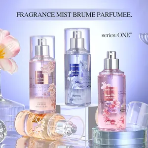 Premium set of long-lasting ladies fragrance mist body spray with floral scents