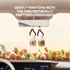 FORMBO hanging car air freshener bottles with long-lasting scent in a car interior