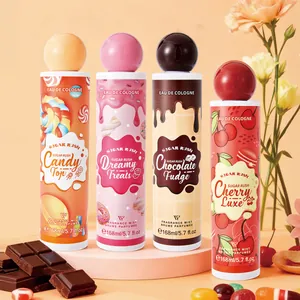 Set of four long-lasting cartoon fragrance mist body sprays 168ml for fresh daily use